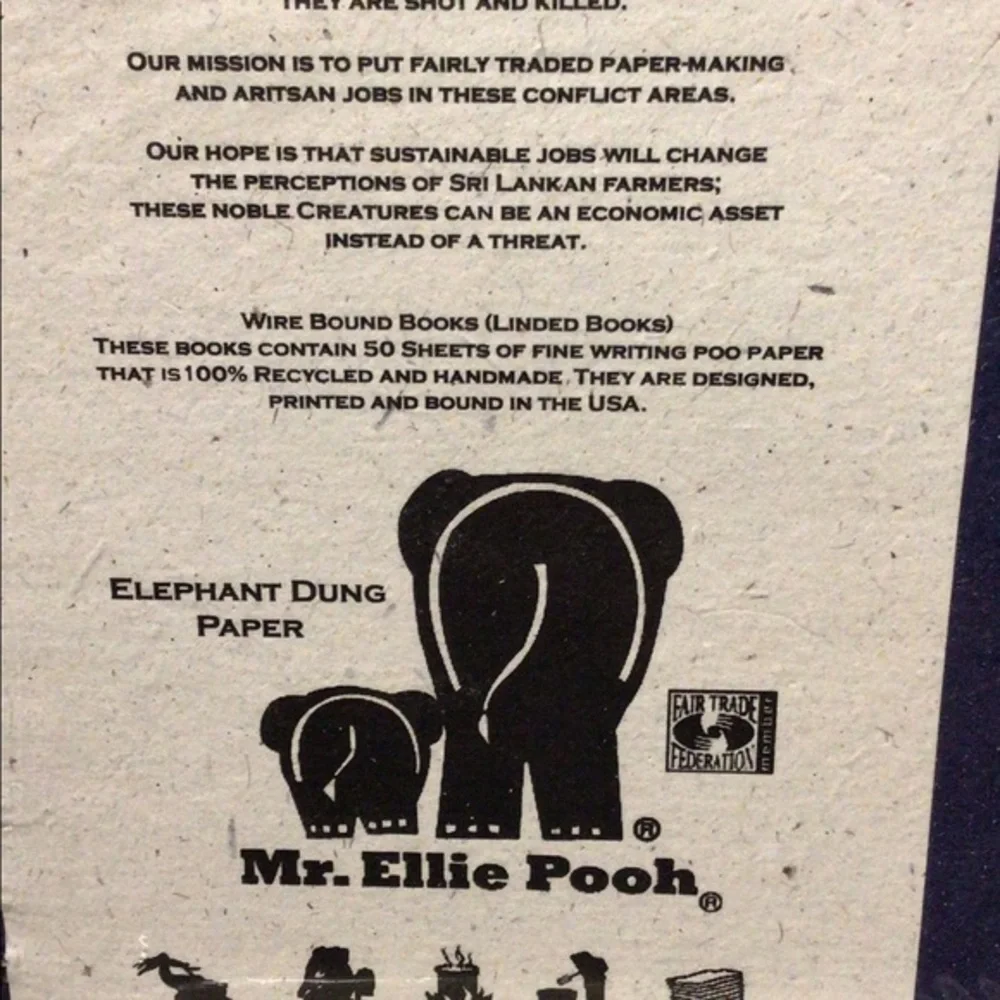 Mr. Ellie Pooh‎ Elephant Dung paper and envelopes Fair trade Gift Stationary